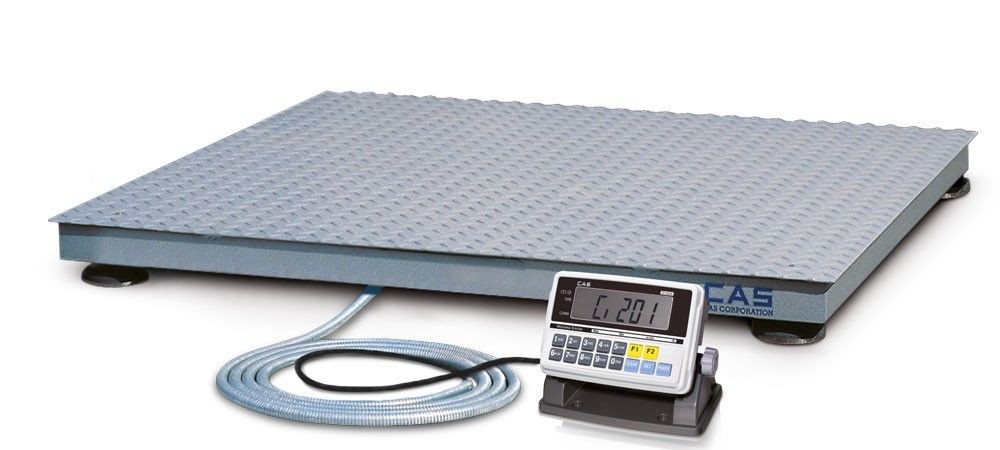 CAS HFS Plattformwaage mit Anzeigegerät (150 x 150) mit Werkseichung