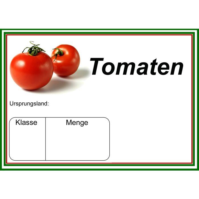 Preistafel laminiert A5 "Tomaten"