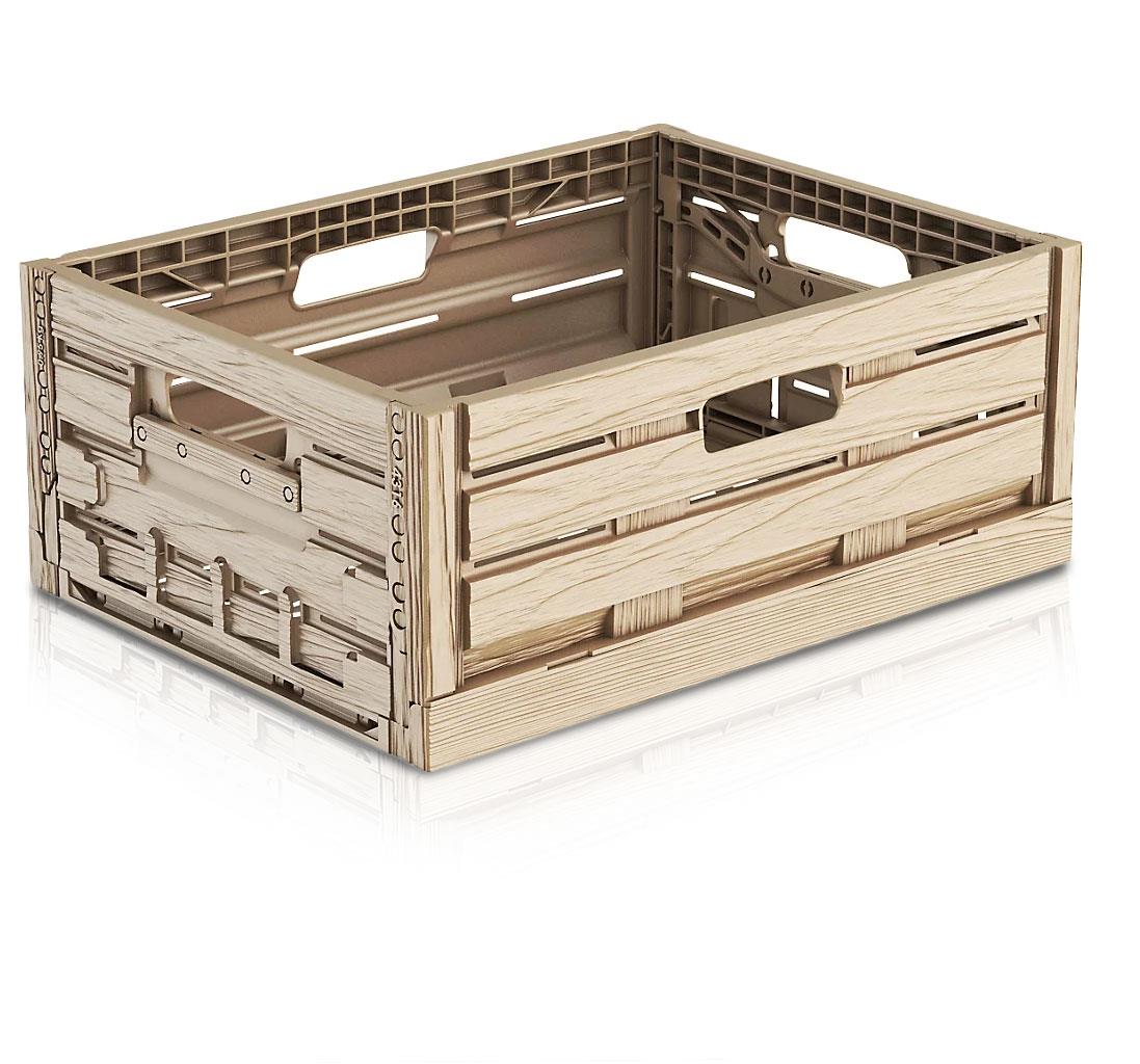 Holzdekorsteige - Faltbar | 400 x 300 x 160 mm Holzdekorsteige - Faltbar | 400 x 300 x 160 mm