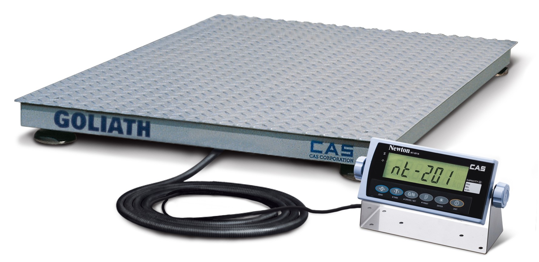 CAS HFS Plattformwaage mit Anzeigegerät (100 x 100) mit Werkseichung