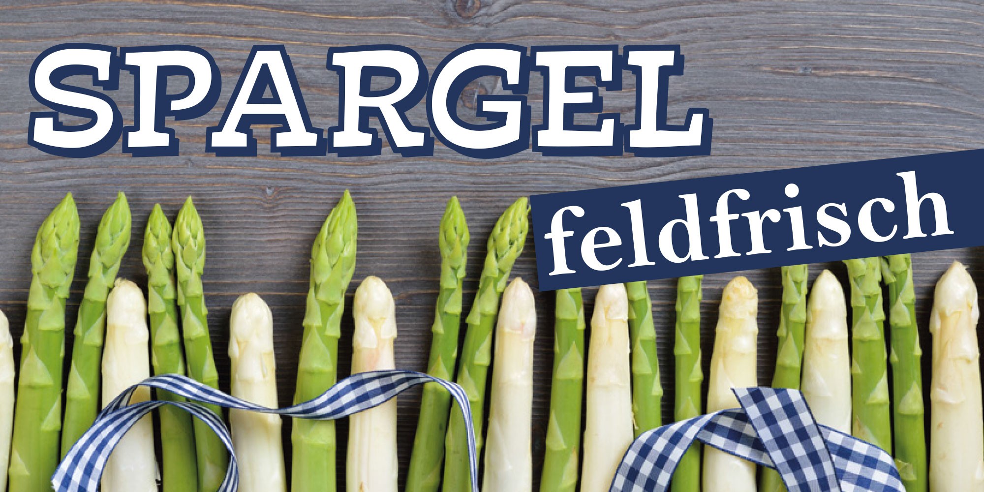 Rollbanner Spargel feldfrisch  (200 x 100 cm)