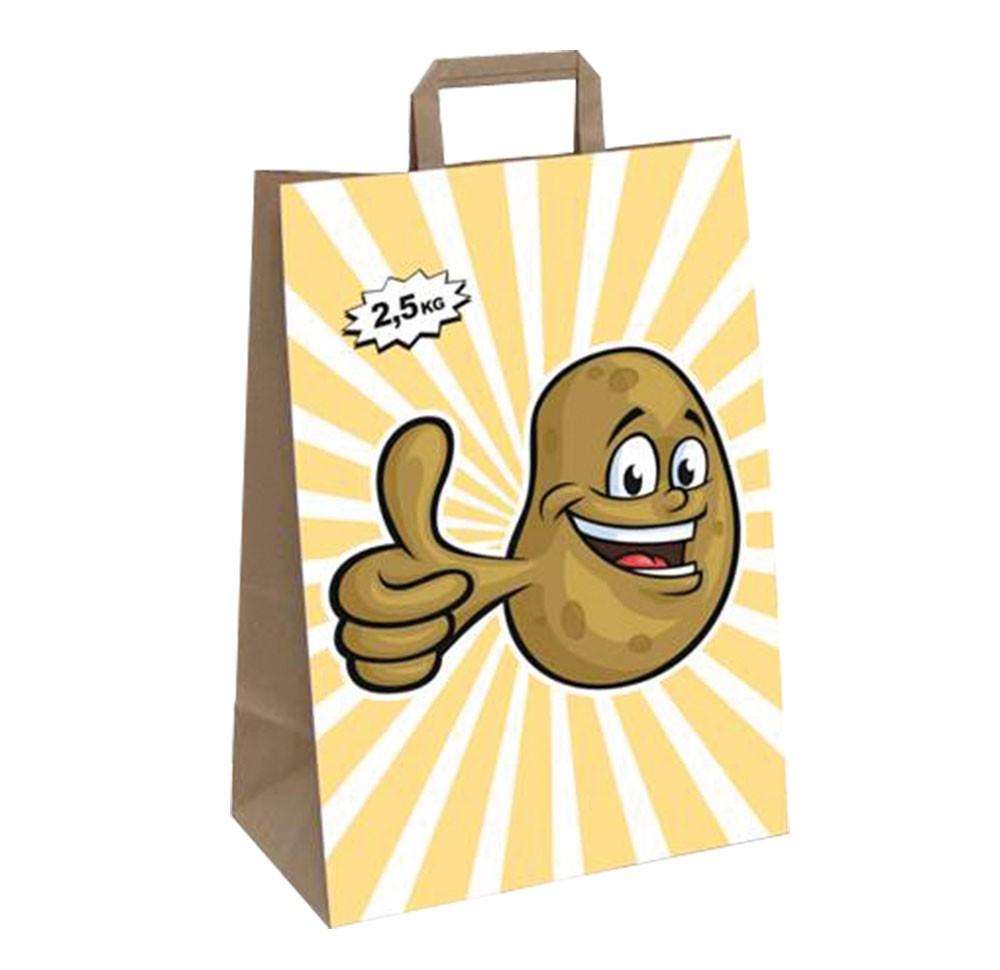 2,5 kg Papiertüte für Kartoffeln "Happy Potatoe"