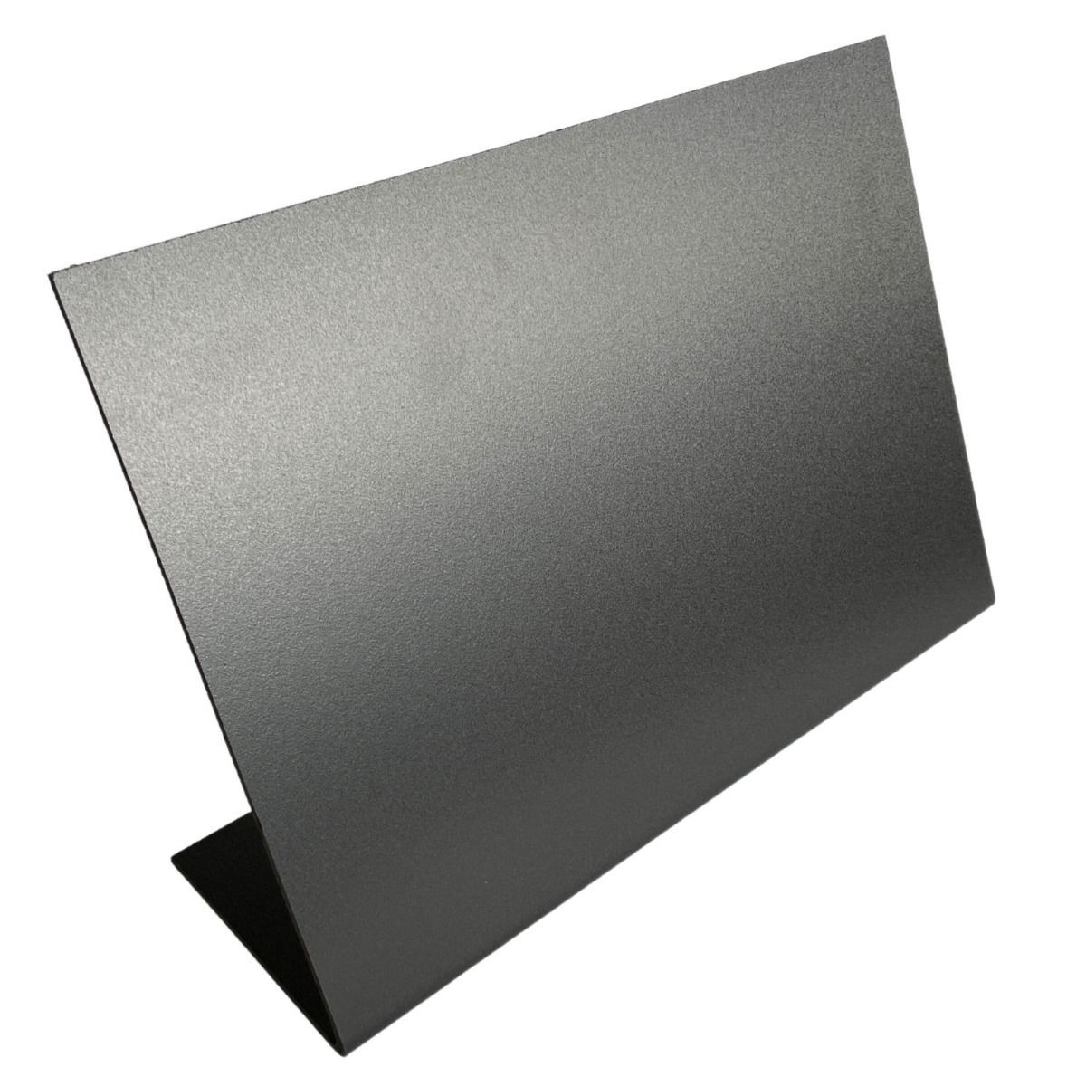 L-Aufsteller 3 mm Kunststoff DIN A7 quer  - schwarz