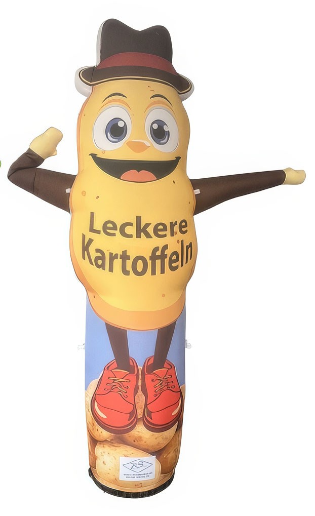 Winkende Kartoffelfigur
