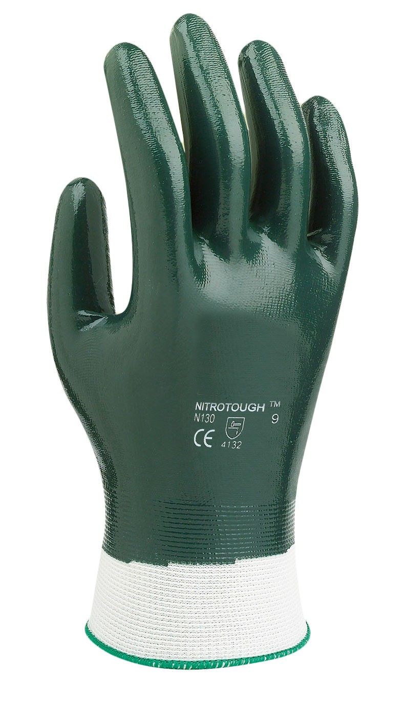 Nahtloser Strickhandschuh, Nitrilbeschichtung 0,7 mm