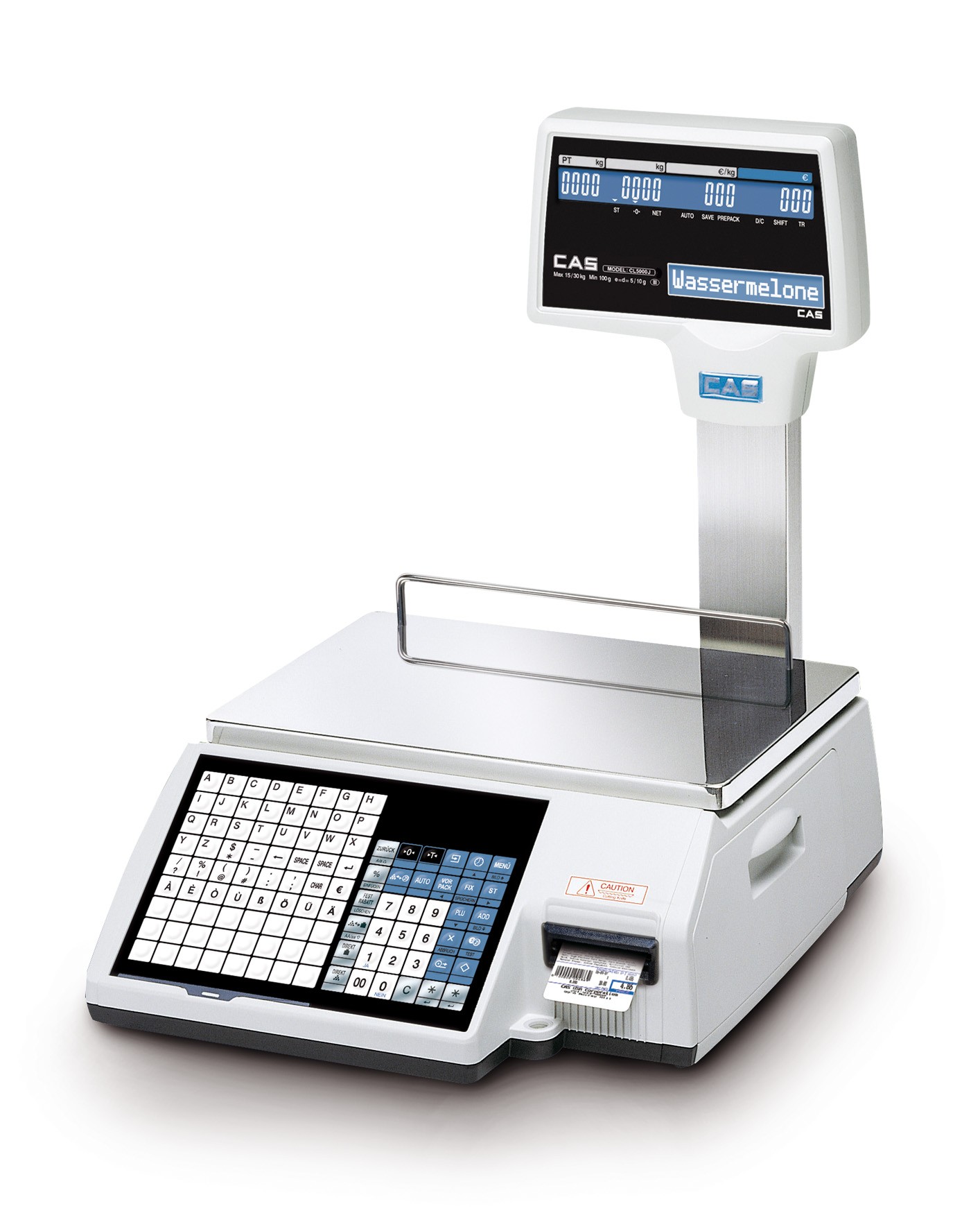 Etikettierwaage CL5000 mit ergonomischer Hochanzeige