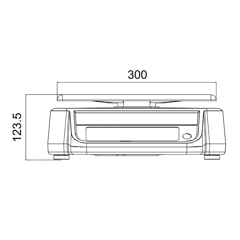 Verkaufswaage Digi DS 781 15 kg mit Hochanzeige
