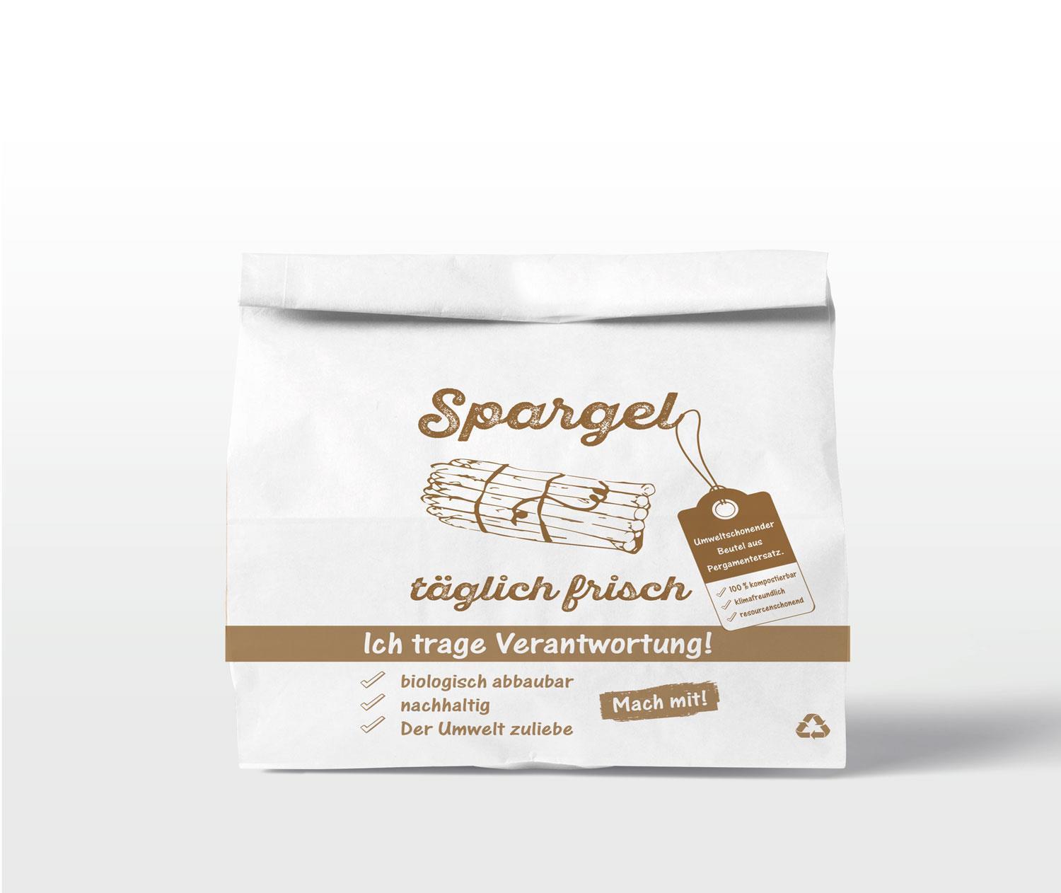 Spargelbeutel aus Pergament-Ersatz - 3 kg