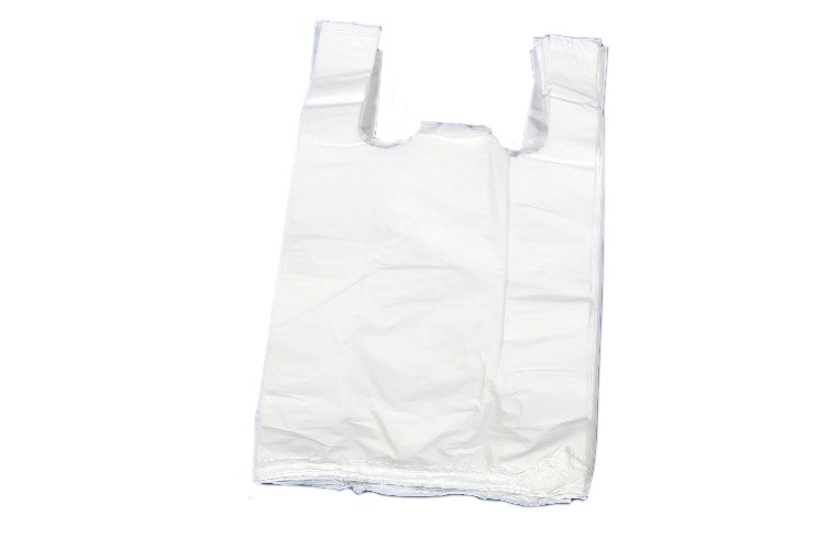 HDPE Hemdchentragetasche extrastark, weiß