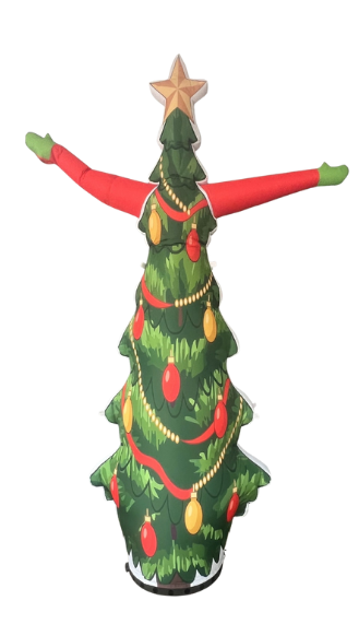 Winkende Weihnachtsbaumfigur