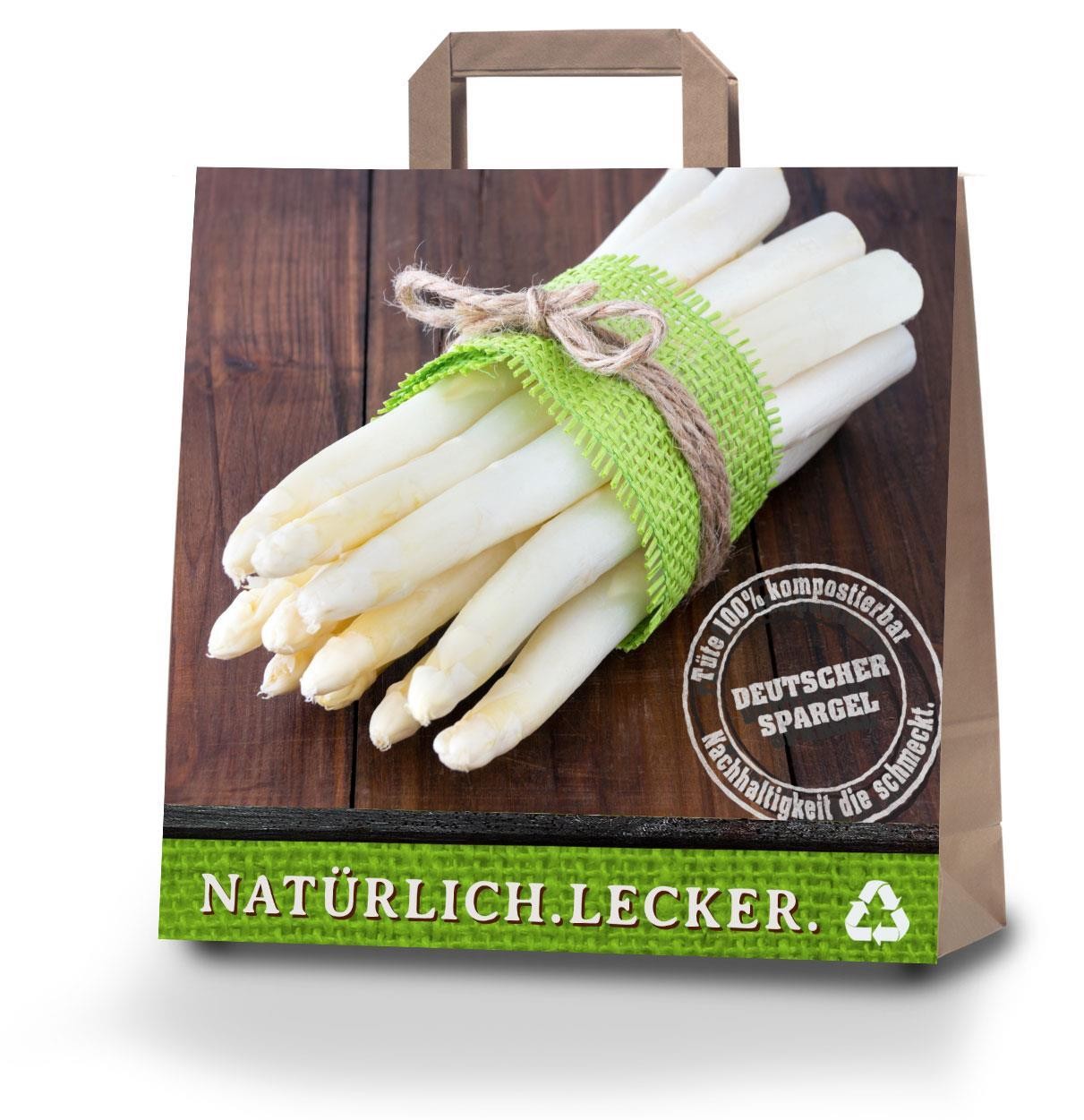 Papiertragetasche "Natürlich. Lecker."