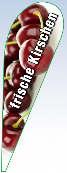 Tropfenbanner Kirschen