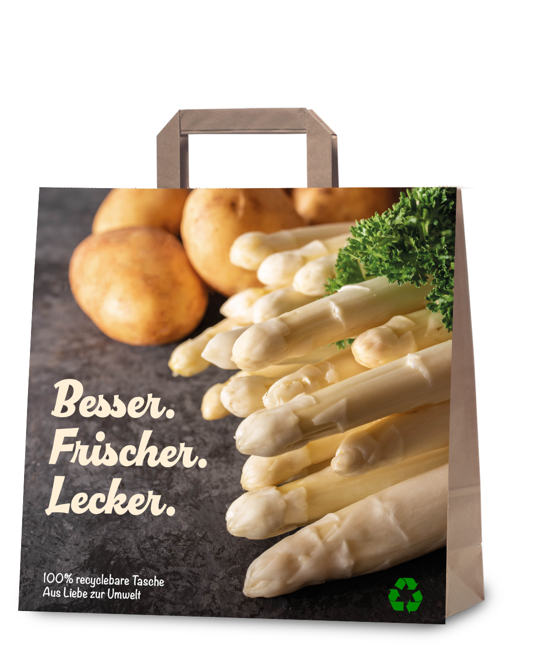 Papiertragetasche Kartoffel & Spargel