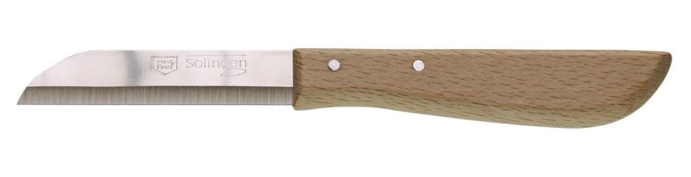 Putz-/Küchenmesser, Bandstahl mit Holzgriff