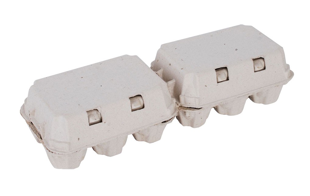 Eierkarton für 6 Eier - grau Eierkarton für 6 Eier - grau