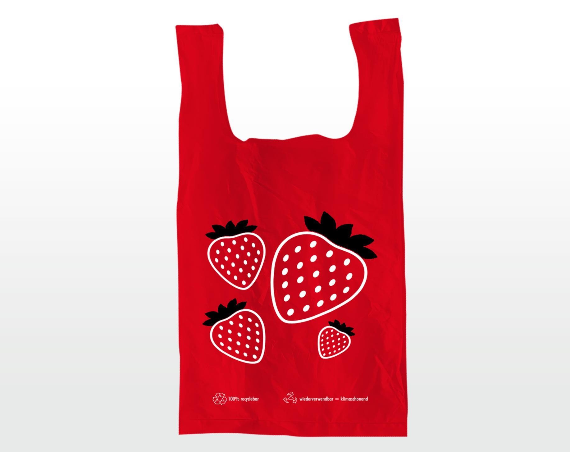 Vlies-Mehrweg-Hemdchen, Erdbeeren