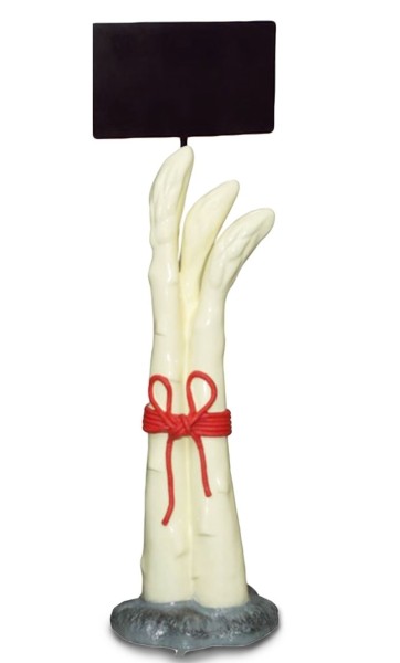 Spargel gross mit Schild  XL129* ( Höhe: 230cm) Spargel gross mit Schild  XL129* ( Höhe: 230cm)