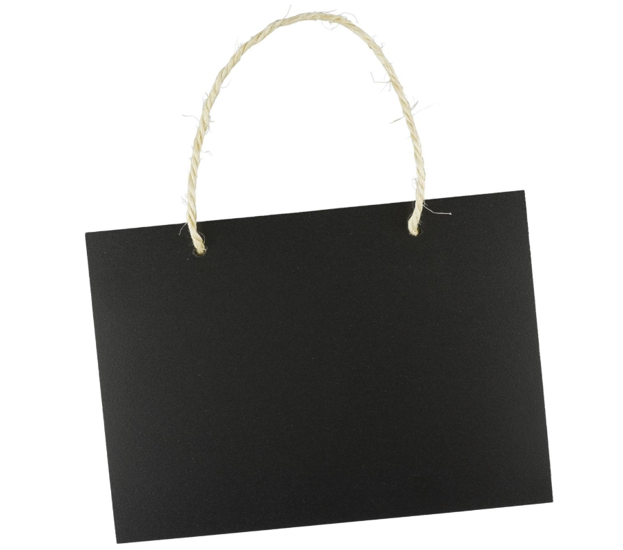 Kreidetafel/quer 75 x 35 cm schwarz