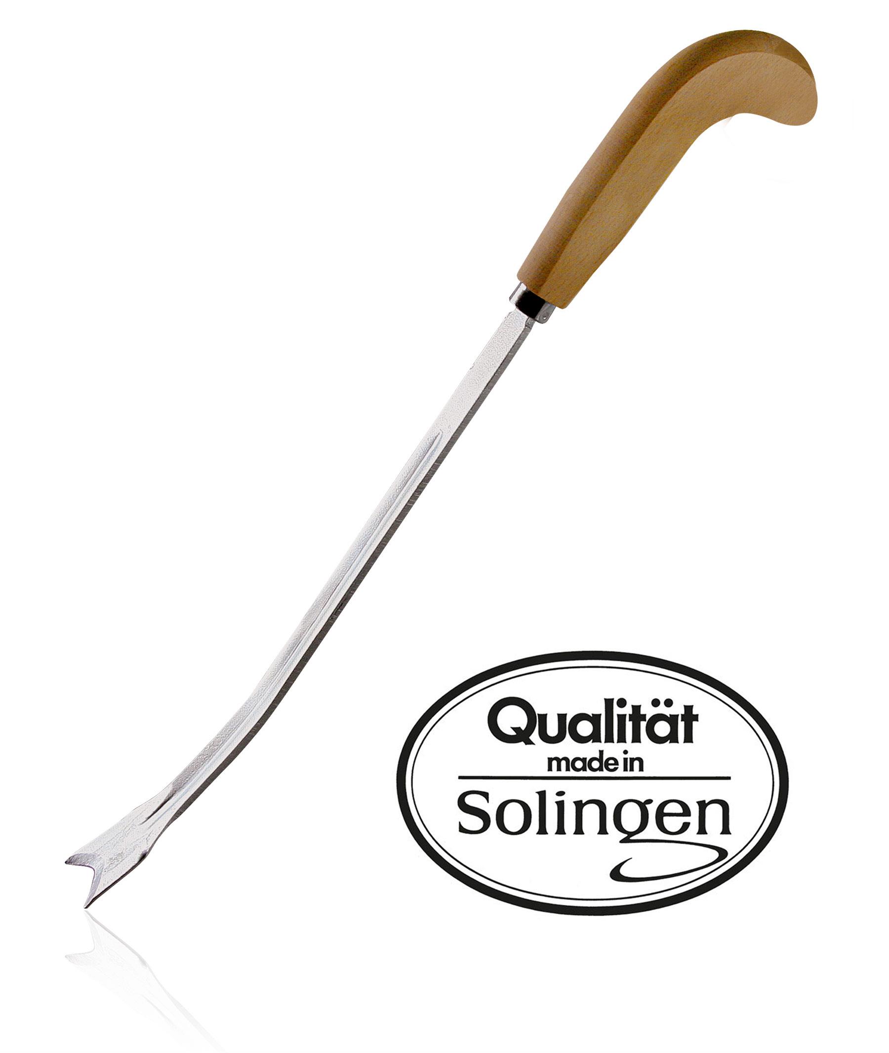 Schwalbenschwanz-Stechmesser mit ergonomischem Holzgriff  Schwalbenschwanz-Stechmesser mit ergonomischem Holzgriff