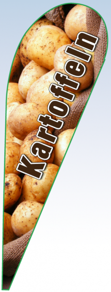 Tropfenbanner Kartoffeln (nur Tuch)