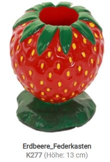 Erdbeere_Federkasten K277 ( Höhe: 13cm) Erdbeere_Federkasten K277 ( Höhe: 13cm)
