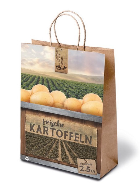 2,5 kg Papiertragetasche Kartoffeln
