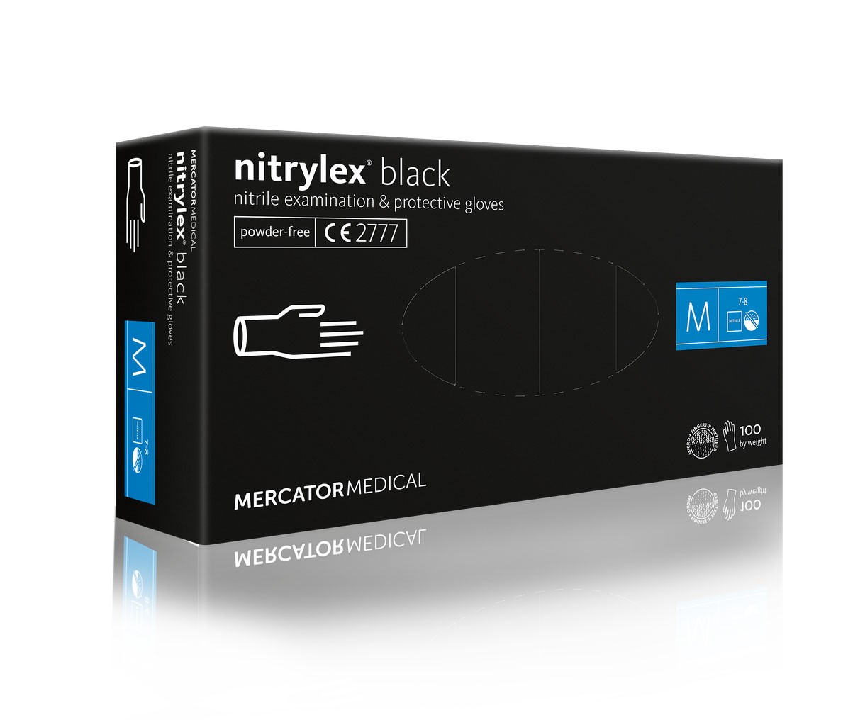 Einweghandschuhe schwarz ungepudert