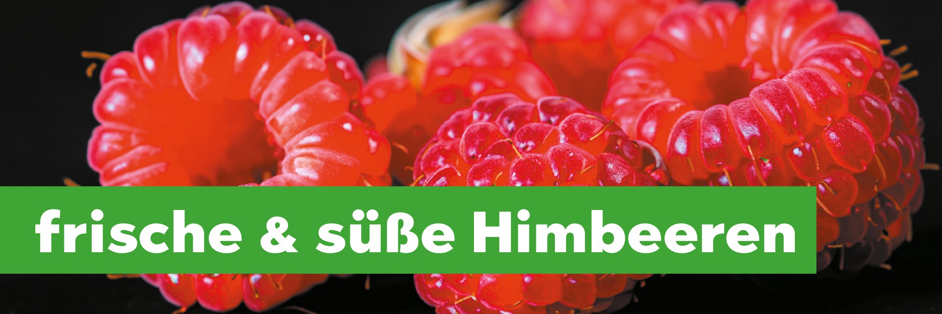 Rollplakat klein "Himbeeren" (180 x 60 cm)