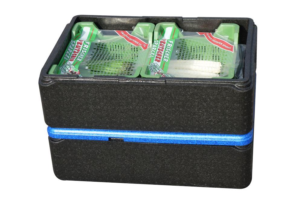 Thermobox schwarz für 2 Stück 40 x 30 Kisten 
