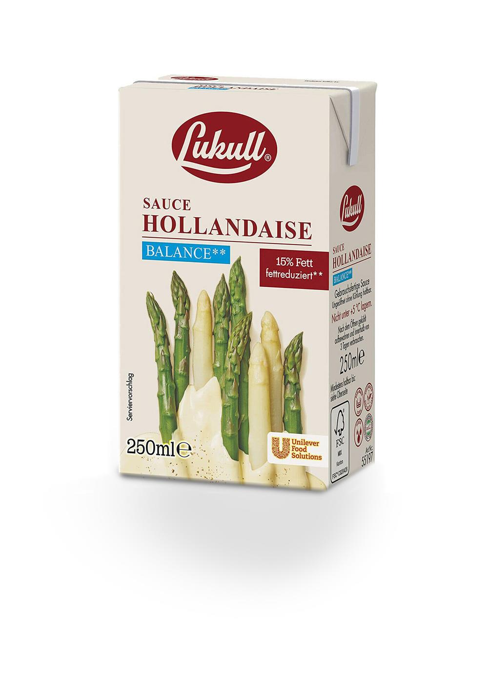LUKULL Sauce Hollandaise Balance á 250 ml LUKULL Sauce Hollandaise Balance á 250 ml