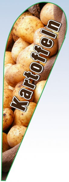 Tropfenbanner Kartoffeln