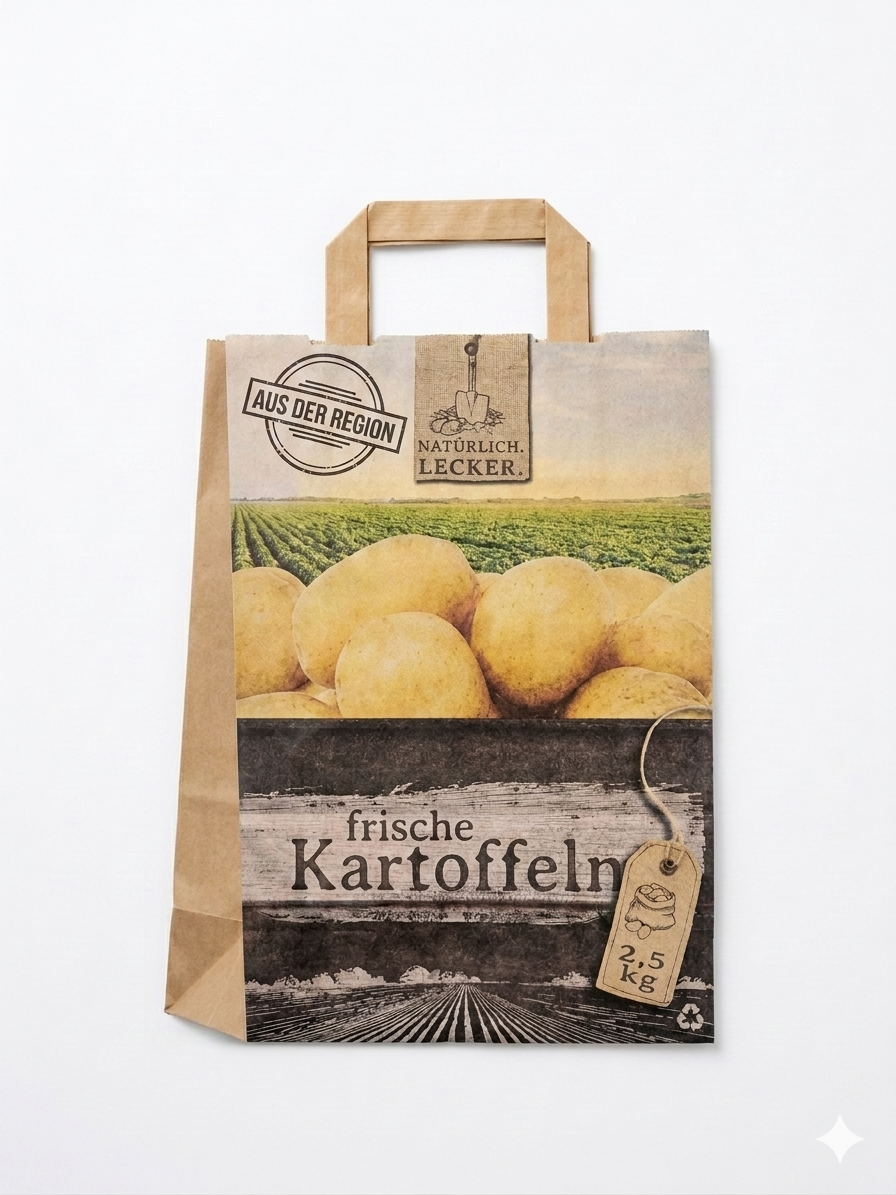 2,5 kg Papiertragetasche Kartoffeln