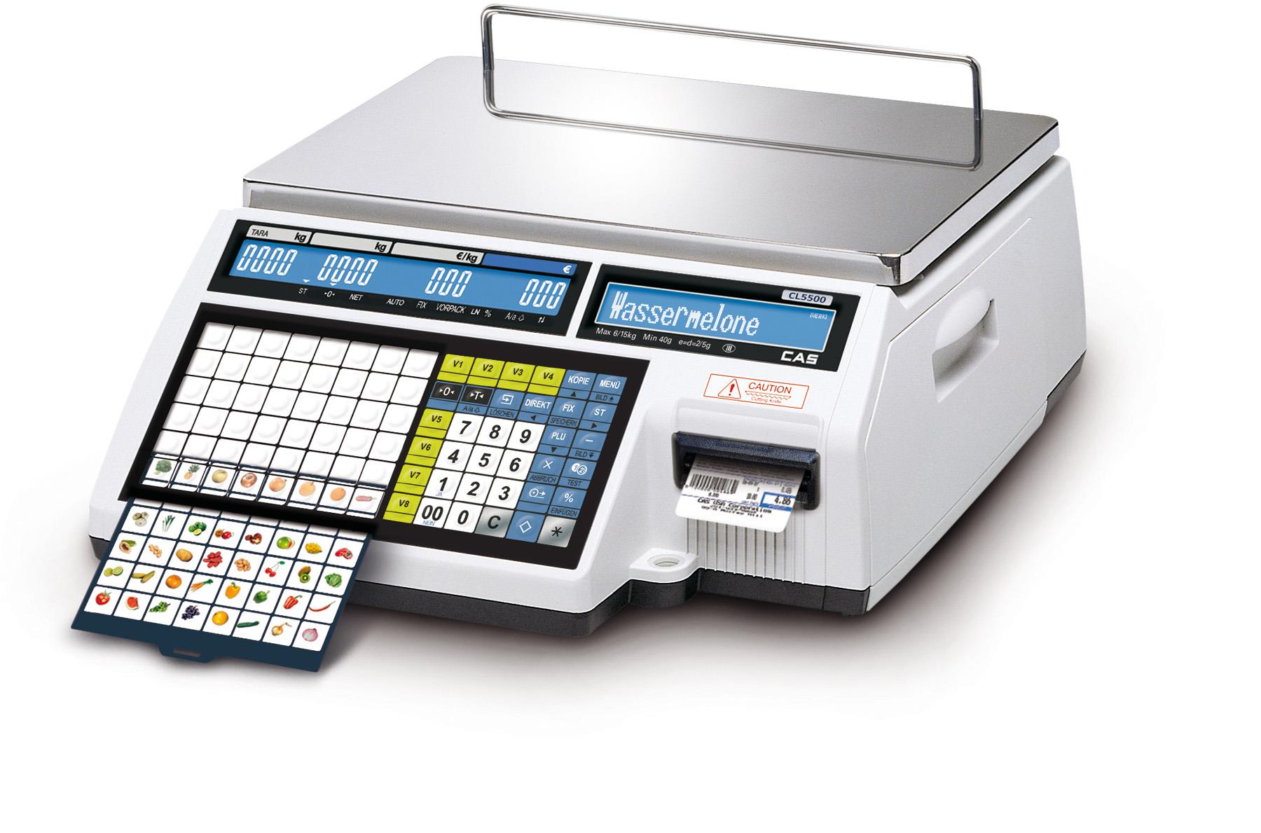 CAS CL5500 B-6 Bon- & Etikettenwaage CAS CL5500 B-6 Bon- & Etikettenwaage