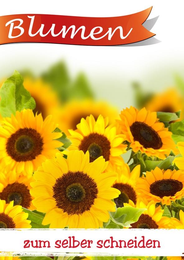 Plakat DIN A1"Blumen selber schneiden II"