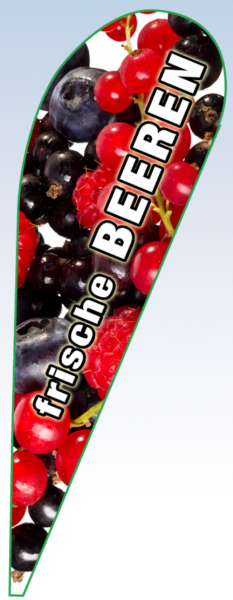 Tropfenbanner frische Beeren