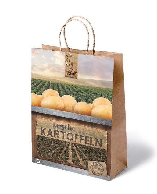 5 kg  Papiertragetasche Kartoffeln Regional 