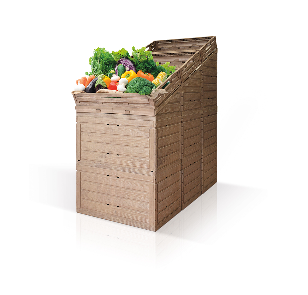 Holzdekorsteige - Faltbar | 60 x 40 x 11,5 cm Holzdekorsteige - Faltbar | 60 x 40 x 11,5 cm
